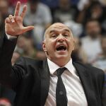 El entrenador del Real Madrid de baloncesto, Pablo Laso