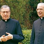 Álvaro del Portillo con el fundador del Opus Dei, Josemaría Escrivá de Balaguer