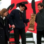 Homenaje de la izquierda abertzale a José Antonio Urruticoetxea, "Josu Ternera" (en el centro de la imagen)