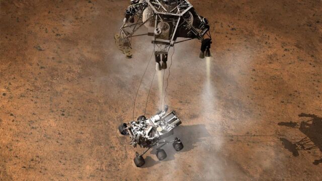 El robot llegó a Marte en 2012