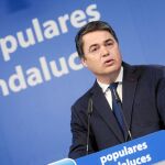 El portavoz parlamentario del PP-A, Carlos Rojas