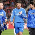 Ronaldo se retira en el minuto 53 del campo del Almería tras no sentir la pierna como siempre