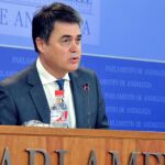 El portavoz del Grupo Popular en el Parlamento de Andalucía, Carlos Rojas.