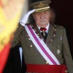 El Rey, con uniforme de capitán general, durante la celebración del Capítulo de la Real y Militar Orden de San Hermenegildo, en el Monasterio de El Escorial.