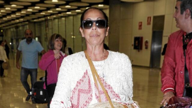 Pantoja en uno de sus viajes a Madrid
