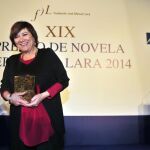 La ganadora, con el Premio