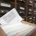 Un fichero antiguo de la Real Academia Española