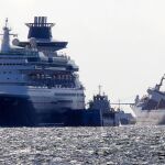 La embarcación «Norstar» se escoró en la tarde del domingo 17