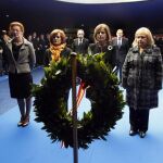 Ana Botella preside el acto de Homenaje a las victimas del 11M en el Monumento de Atocha.