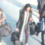 Las jóvenes en una imagen del aeropuerto de Gatwick