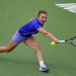 La rumana Simona Halep durante el partido