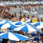 La playa de Benidorm (Alicante)