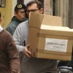 Registro en la sede de la UGT Andalucía en el marco de la investigación judicial sobre el desvío de fondos de formación a otros fines.