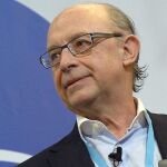 El ministro de Hacienda, Cristóbal Montoro, durante la Convención Nacional del PP