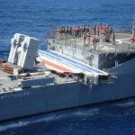 Restos del fuselaje del vuelo de Air France entre París y Río que cayó al Atlántico en 2009 y que investigó el BEA.