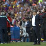 Martino, en un momento del encuentro frente al Atleti