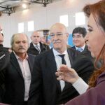 La presidenta argentina, Cristina Fernández, recibió en Buenos Aires a Leo y al resto de la albiceleste