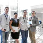 Javi López, Juan Hernando, Paula Moreno y Javier Bada componentes del proyecto Gpmess
