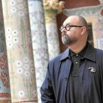 Carlos Ruiz Zafón, ayer, en el Palau de la Música