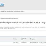 El portal de la transparencia hace pública la autorización para que Alberto Ruiz Gallardón pueda volver a ejercer la abogacía