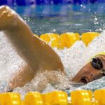 La nadadora Mireia Belmonte durante los 400 libre. EFE/Montserrat T Diez