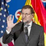 El presidente español durante su viaje a Washington