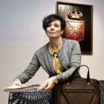 Idoia Nieves, ex directora gerente de la Hacienda Tributaria de Navarra, ayer declarando en el Parlamento