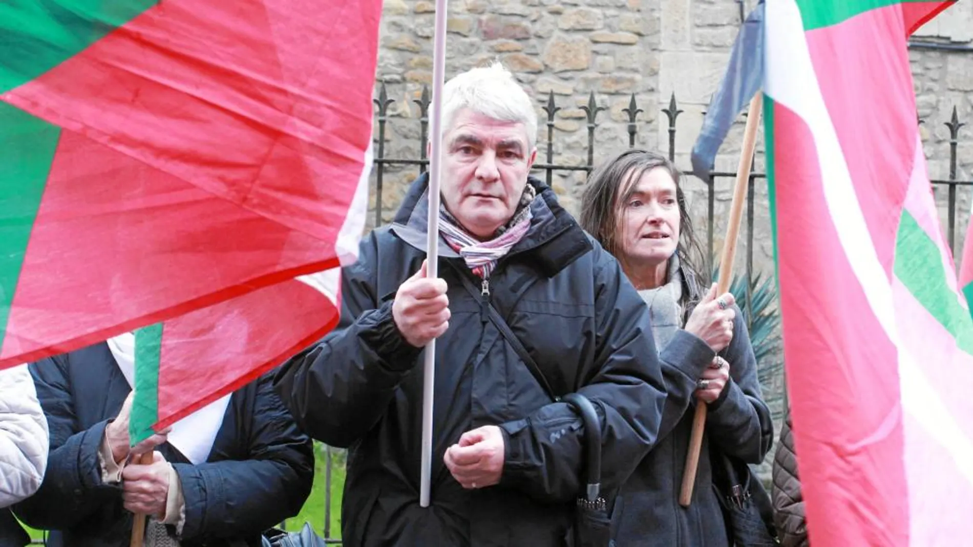 José Antonio López Ruiz, "Kubati", durante un homenaje al etarra fallecido Arkaitz Bellón en 2014
