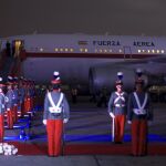 La aeronave averiada, cuando aterrizó en Guatemala
