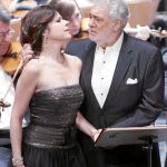 Plácido Domingo, en un momento del recital junto a Ana María Martínez