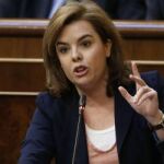 La vicepresidenta del Gobierno, Soraya Sáenz de Santamaría