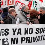 Manifestación de los funcionarios de prisiones de Ávila