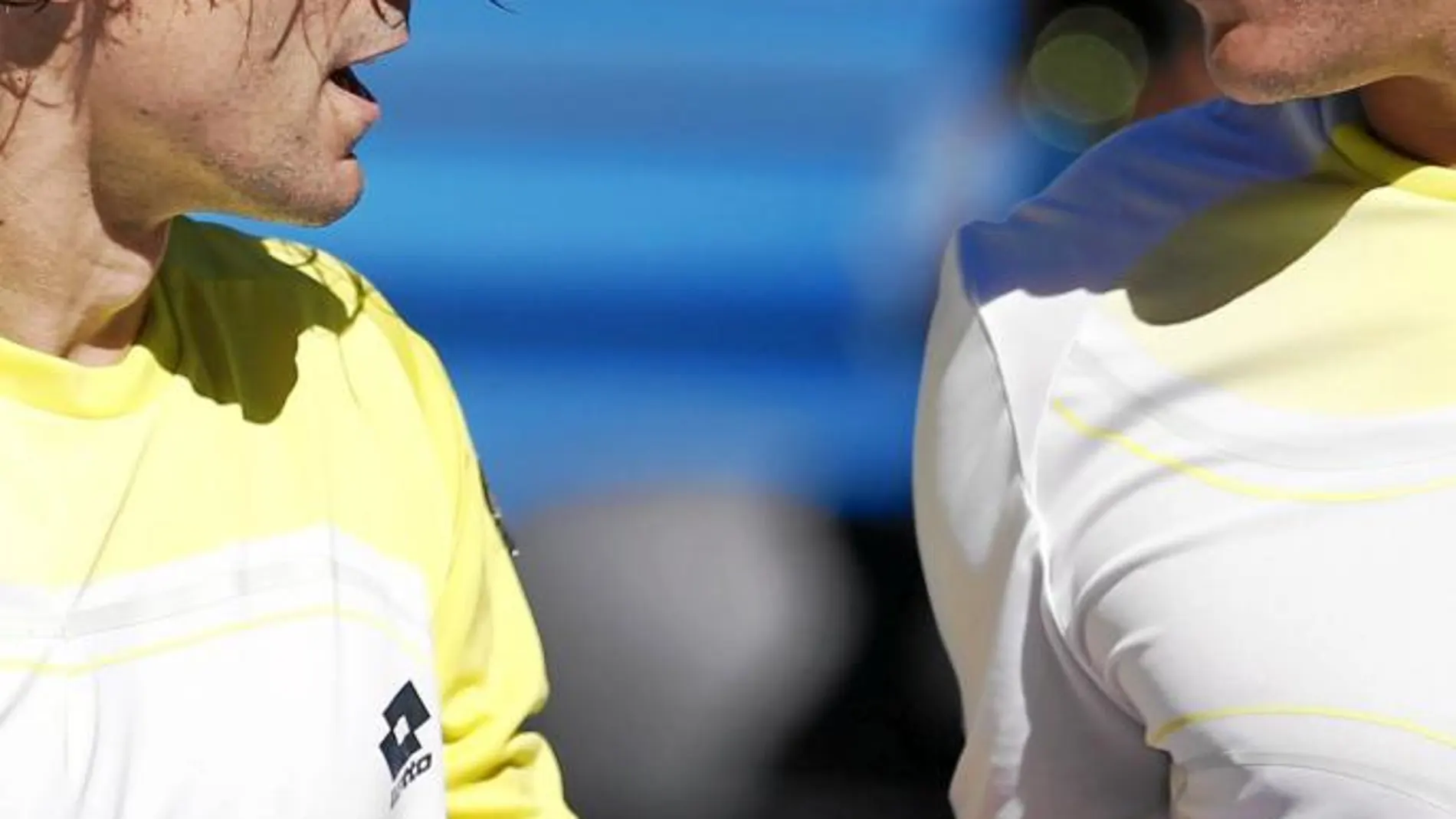 Ferrer y Almagro se saludan después del partido