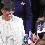 Michelle Obama el martes en la catedral de Washington