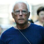 Giorgio Armani, en 2004, poco después de cumplir 70 años.