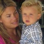 Carla Goyanes y su hijos, en Ibiza.