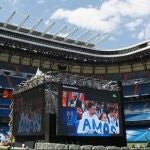Todo preparado en el Bernabéu para ver la final