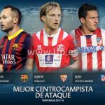 Iniesta, Rakitic y Koke, mejores «Centrocampistas de Ataque»