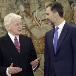 El Rey Felipe con el presidente de Islandia, Ólafur Ragnar Grímsson