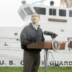 Obama habló ayer en Venice (Luisiana) tras visitar la zona afectada