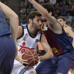 El base del Real Madrid Rudy Fernández durante la final de la Supercopa Endesa de baloncesto, disputada frente al Barcelona el pasado mes de septiembre.