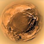 La luna Titán, fotografiada por la sonda Huygens