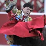 Filibero, herido esta tarde al entrar a matar al quinto de la tarde