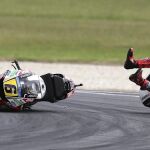 Stefan Bradl se fue al suelo durante la disputa del Gran Premio de Australia
