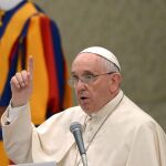 El Papa Francisco durante su encuentro con la Asociación de Médicos Católicos italianos.