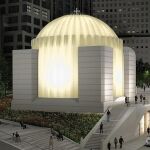Maqueta de la reconstrucción de la iglesia