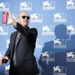 Michael Keaton durante la presentación de Birdman este verano en el Festival de Venecia.