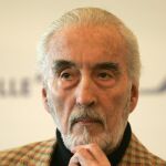 Christopher Lee durante la presentación de una película en 2006