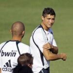 Cristiano Ronaldo ya entrena con el Real Madrid