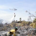Incendio producido en un paraje de Almuñécar (Granada) el pasado día 10